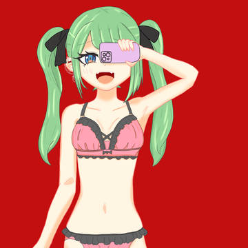 ヴァンパイアミクちゃん自撮り