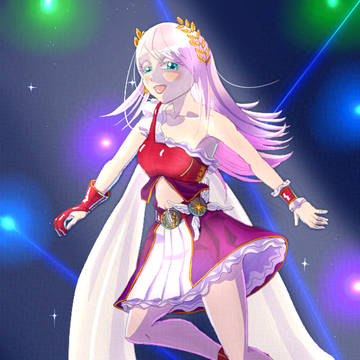 アイドルの立ち絵イラスト【アルテミスちゃん】