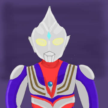 デジタル練習　ウルトラマンティガ