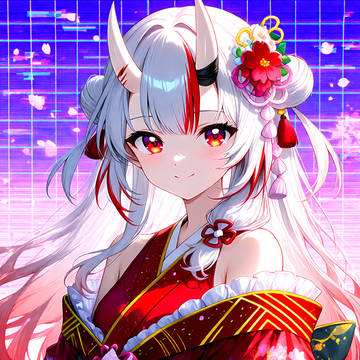 Ojou with cherry blossom
