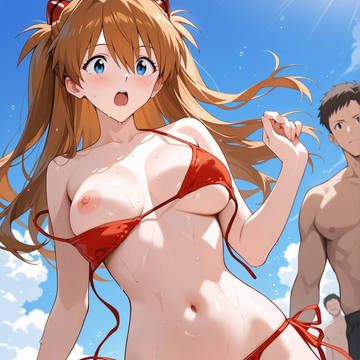 アスカ ビキニ ラッキースケベ