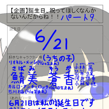 誕生日、祝ってほしくなんかないんだからね！！9