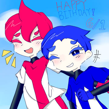❤️誕生日おめでとう！💙