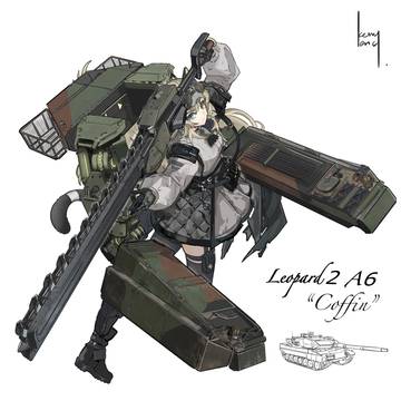 “豹”2A6 拟人化