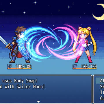 RPGツクールMZ:戦闘中の身体交換/交換後のキャラクター解説