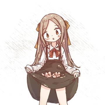 スカートたくし上げ