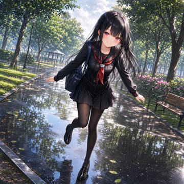雨上がりの公園