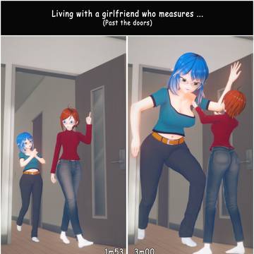 A 3 meter girlfriend at home
