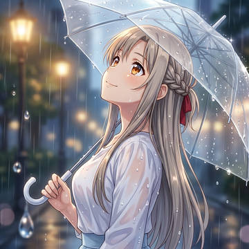 アスナ「雨、やまないね」　ーソードアートオンライン