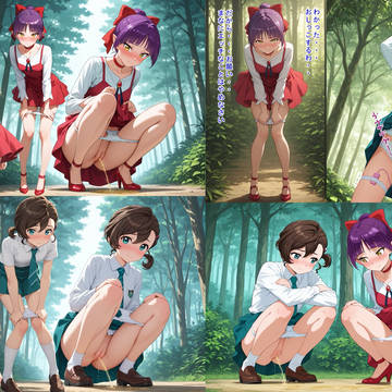 猫娘＆まなちゃんおしっこ色々