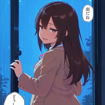雨だね……どうしようか?
