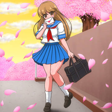 メイドインワリオ「ハナうらない」の女子生徒