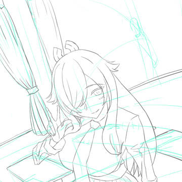 描きかけ投下