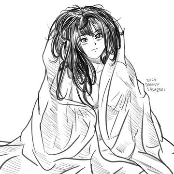 Messy hair inaho