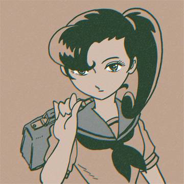 手塚タッチ習作_06_ポニーテールの女の子