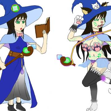 魔物化迷宮-法師→貓娘