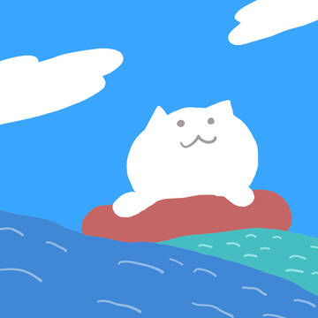 浮き輪と猫 Floaters and cats