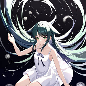 夜風に舞う