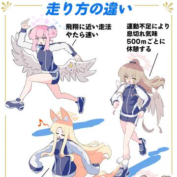 走り方の違い