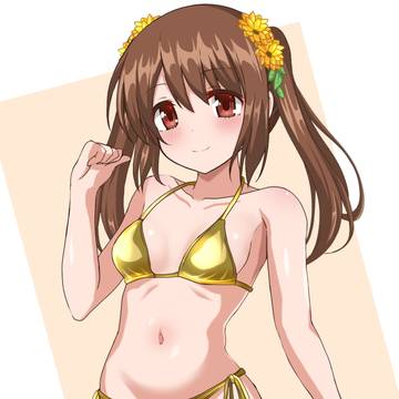 金ビキニ鶴乃