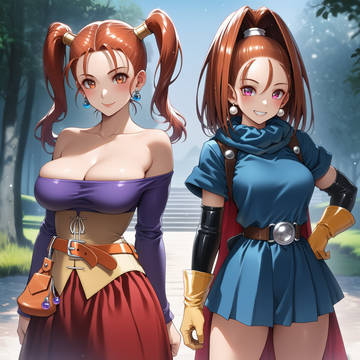 趣味絵A236 ドラゴンクエスト ゼシカ & バーバラ