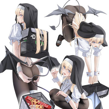 配達をするシスター