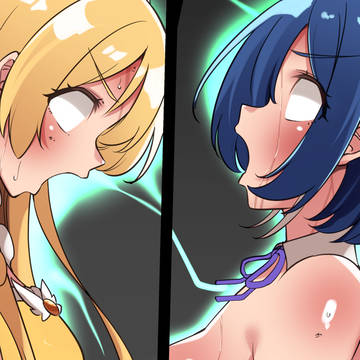 ひか羽海タッグ感電失神KO!