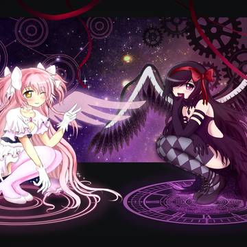 Madoka & Homura Wallpaper