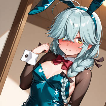 浜波 バニー服