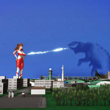 ウルトラマリ vs ネロンガの電撃攻撃!