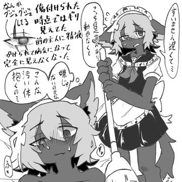 傷モノ中古メイドくん