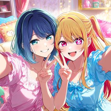 パジャマパーティー🥂星野ルビー&黒川あかね(推しの子)