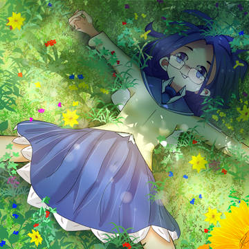 木陰でゆっくり休んでいる山中子鹿