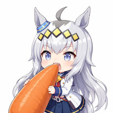 巨大ニンジンを喰らう