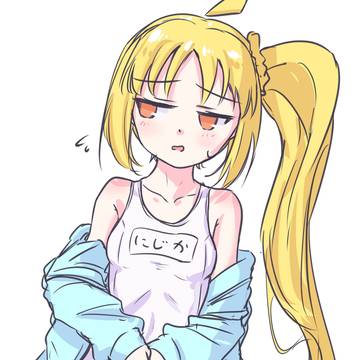 落描き白スク虹夏