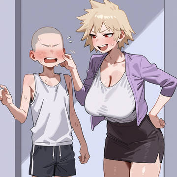 爆豪ママxエロガキ