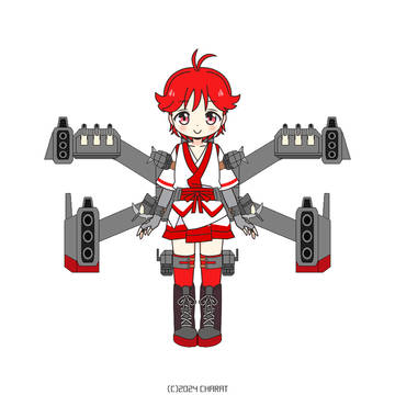 【CHARAT+ペイント】烈火型戦艦三番艦・雷火 (リメイク)