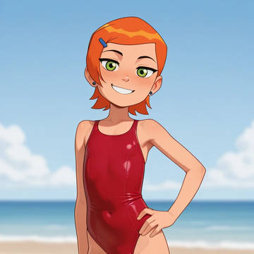 Gwen in Red