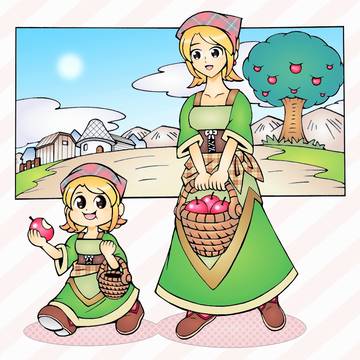 チビキャラと高い頭身のキャラ