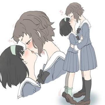 身長差百合💕