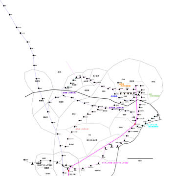 涼邨巨大直通の会路線図(20260603更新)