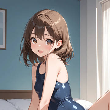 オリジナルキャラのスクール水着姿です。