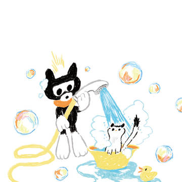 水浴び