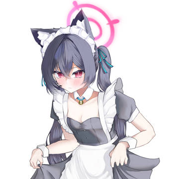 メイド服姿の黒見セリカ