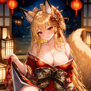 「今宵、主様だけに見せましょう ―朱音・花魁―」