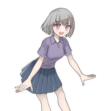 灰色の女の子