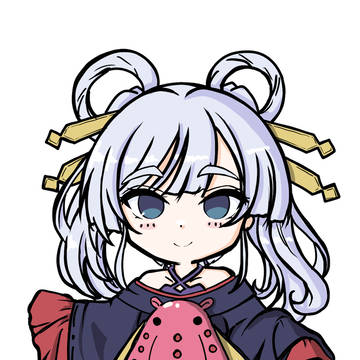 月見ヤチヨ神社の素材イラスト