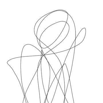 適当に描いてから絵を描くやつ