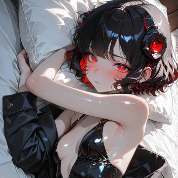 白いシーツに灯る赤
