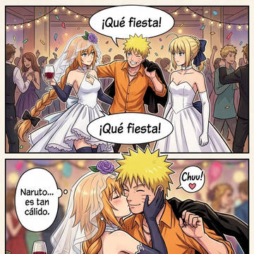 Naruto x Artoria y jeanne d'arc